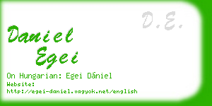 daniel egei business card